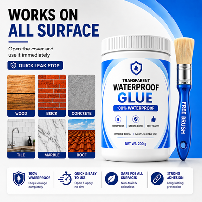 Stufx - Transparent Waterproof Glue + Free Brush ( BUY 1 GET 1 FREE )