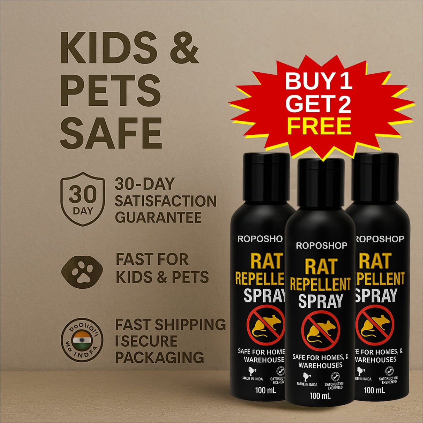 Rat Repellent Spray | BUY 1 GET 2 FREE!